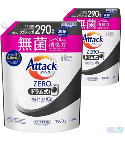 Amazon | アタックZERO ドラム式専用 詰め替え 2900g ×3個 セット メガ